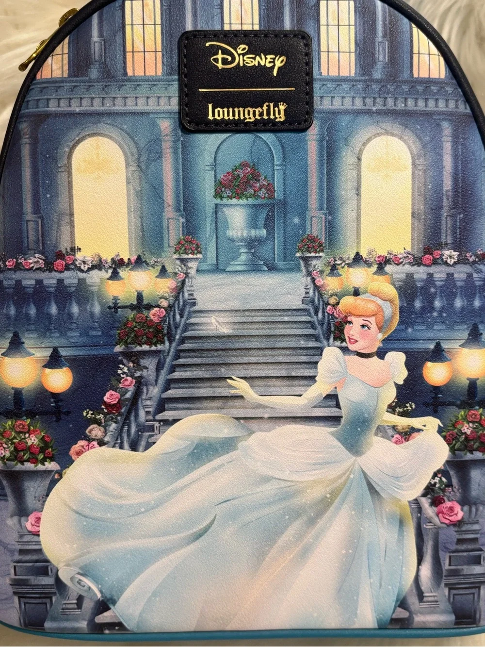 Loungefly Disney Princess Cinderella Castle Steps Mini Backpack NWT